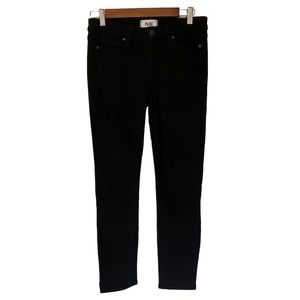 Paige Verdugo Ultra Skinny Jeans in Black Shadow Denim Women's Size 28